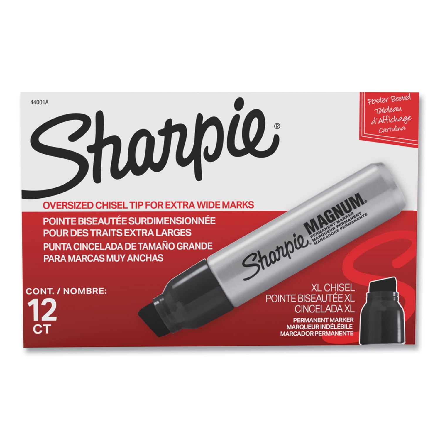 Magnum Permanent Marker, Broad Chisel Tip, Red Magnum Permanent Marker, Broad Chisel Tip, Red
