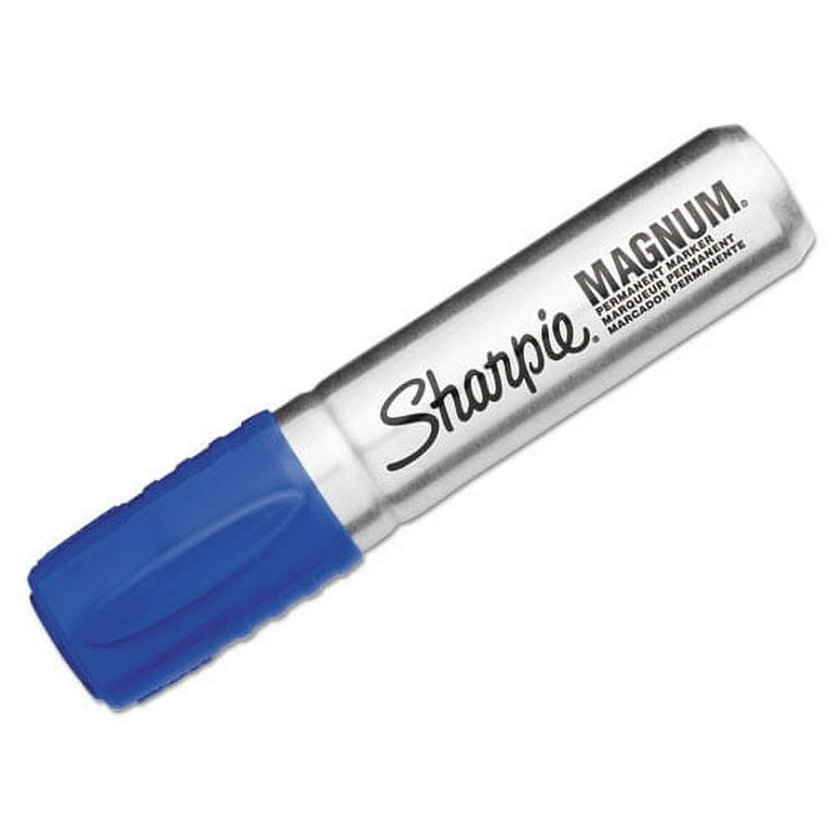 Magnum Permanent Marker, Broad Chisel Tip, Blue Magnum Permanent Marker, Broad Chisel Tip, Blue