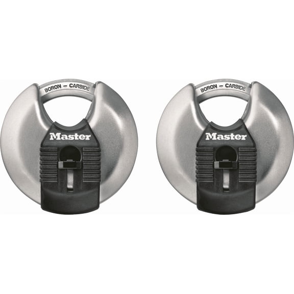 Magnum Stainless Steel Discus Keyed Padlock - Pack of 2  Residential Use, Standard Application