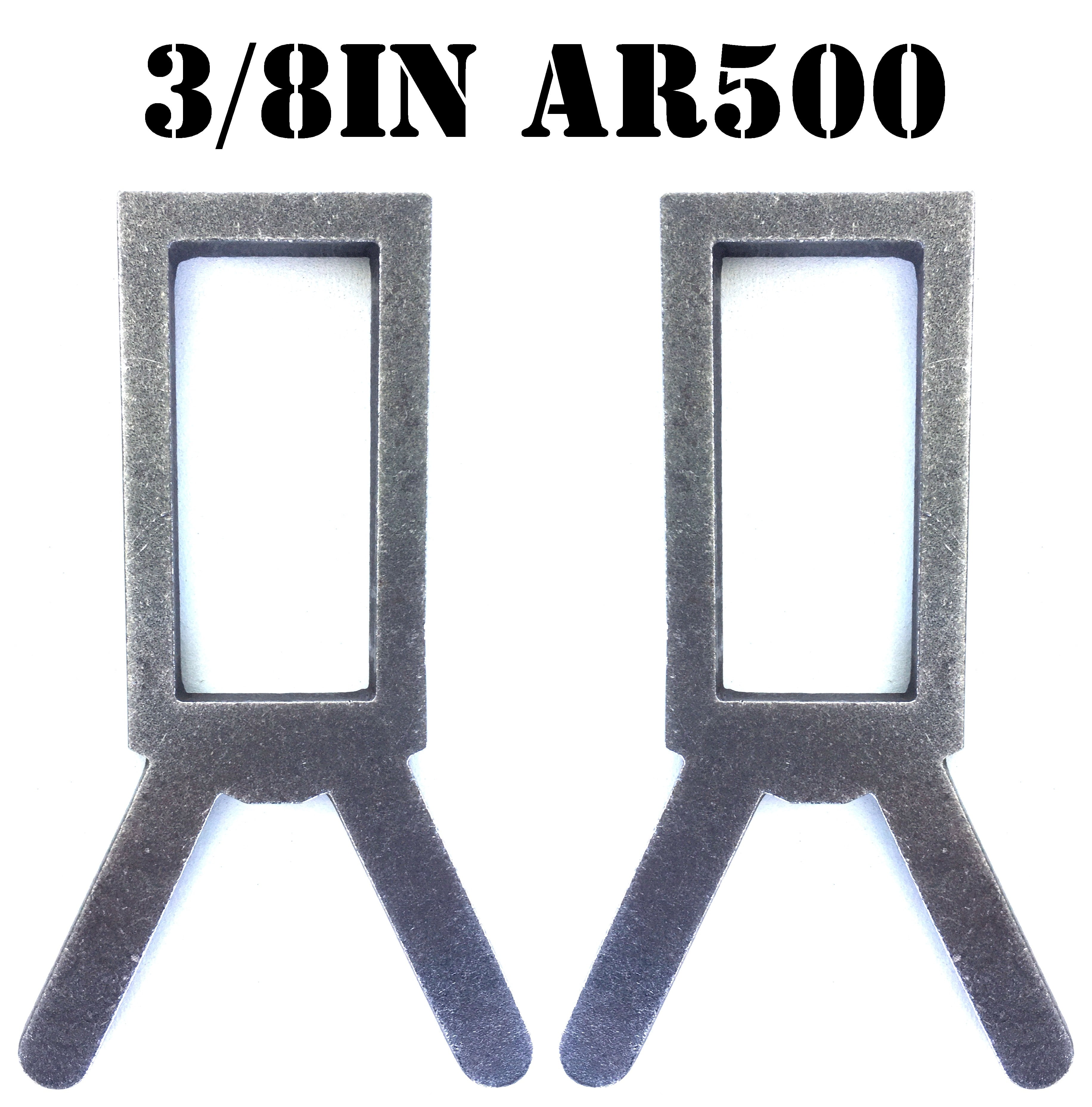 Magnum Target 3/8" AR500 Steel Shooting Target 2x4 EMT Conduit Pipe Stand Bracket Mounts 2pc