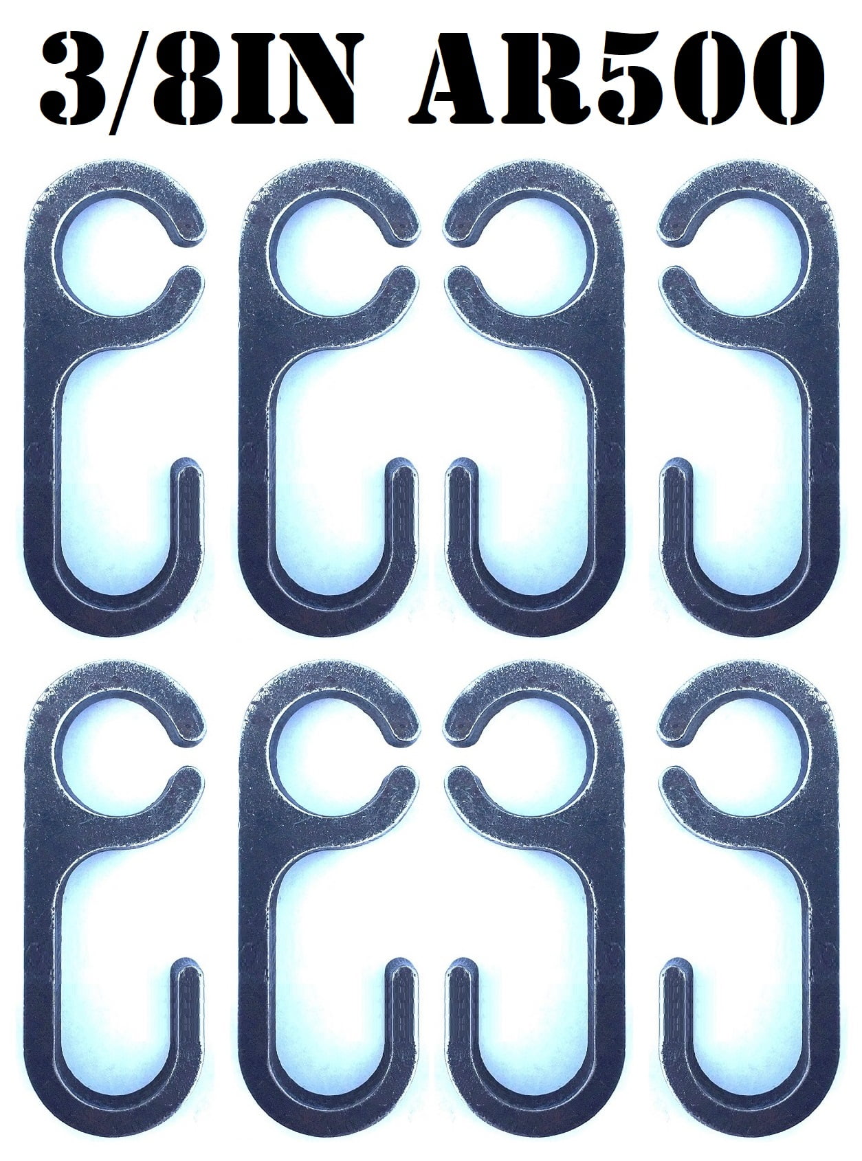 Magnum Target 3/8â€ AR500 Steel Shooting Target Hanger Range Hooks for