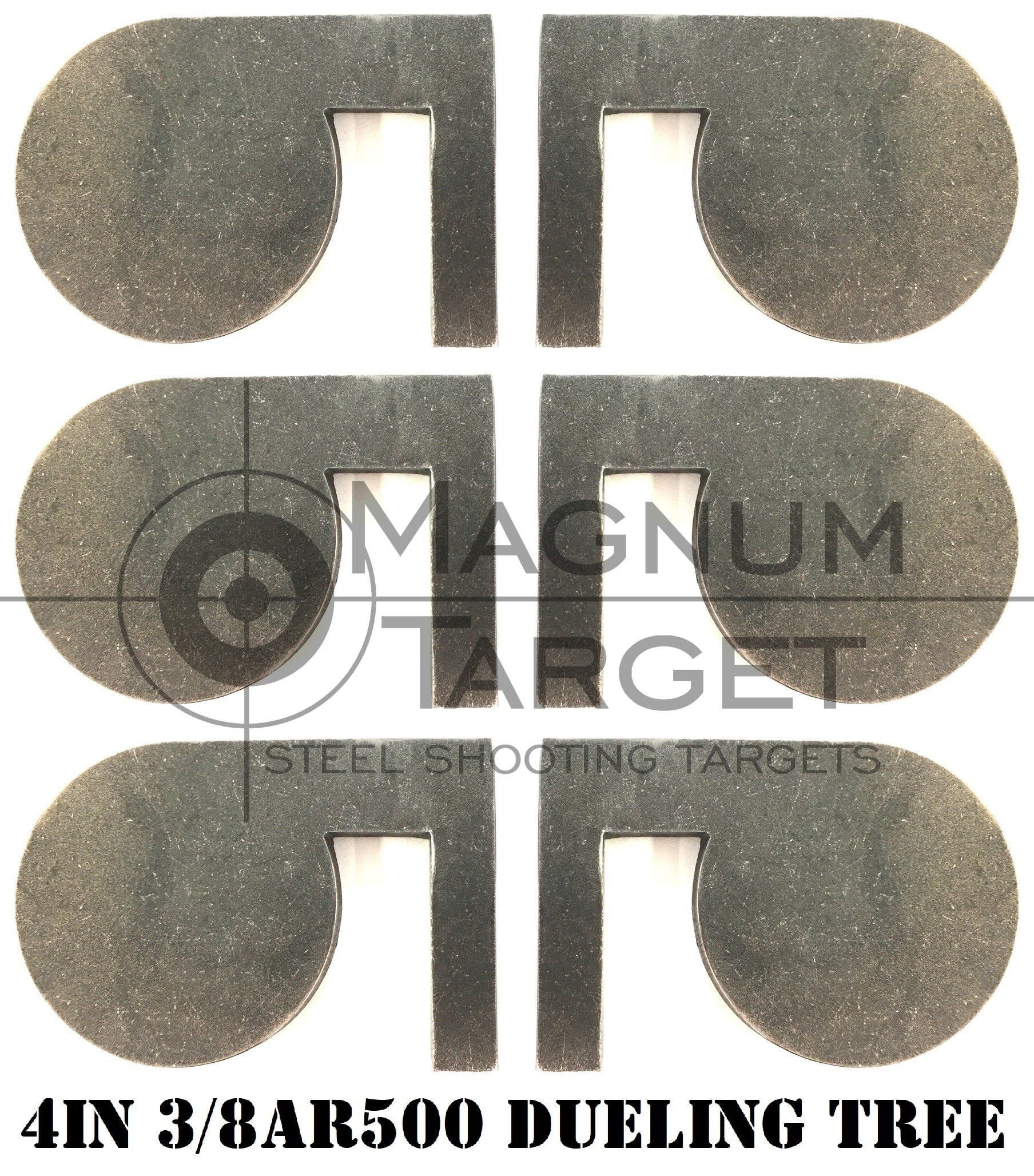 Magnum Target 4"x 3/8" AR500 Steel Shooting Range Targets Dueling Trees