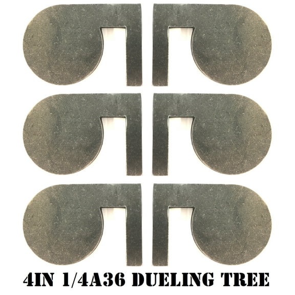 Magnum Target 4"x1/4" Rimfire 22LR Steel Shooting Targets - Dueling Trees - Metal Paddles - DT4614