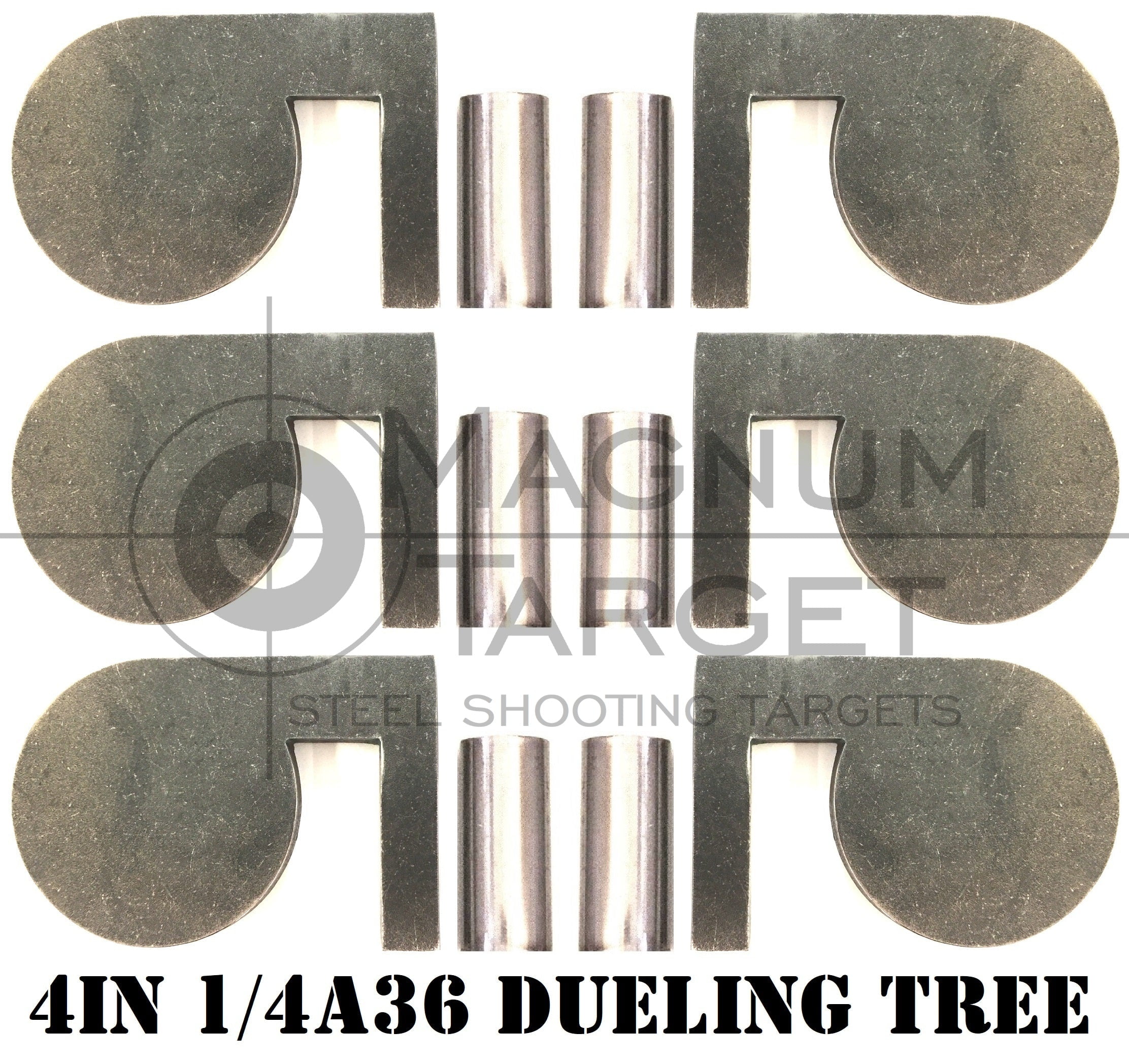 Magnum Target 4"x1/4" Rimfire 22LR Steel Shooting Targets Dueling