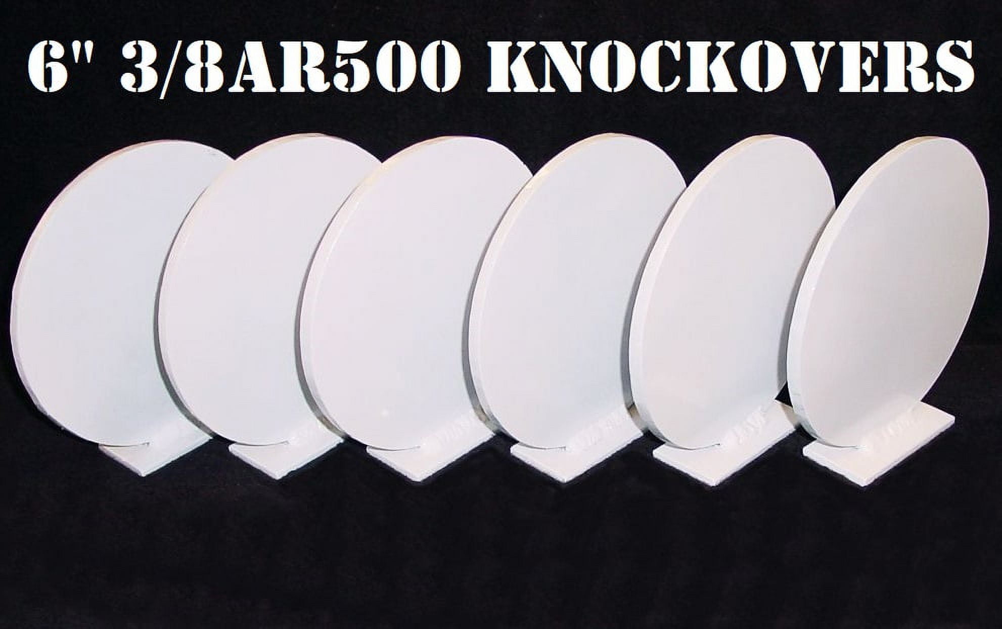 Magnum Target 6in 3/8in AR500 Knock-over Steel Shooting Range Targets-Metal NRA Knock-downs - K66WAR500