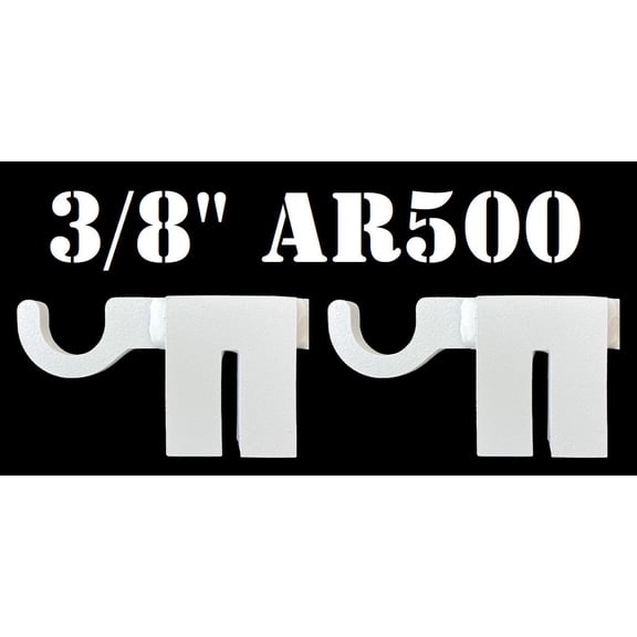 Magnum Target AR500 Hardened Steel Shooting Target T-Post Hook-2pc NRA Metal Gong Range Target - TPH2WAR500
