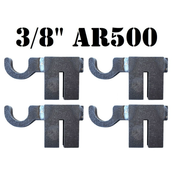 Magnum Target AR500 Hardened Steel Shooting Target T-Post Hook-4pc NRA Metal Gong Range Target - TPH4AR500