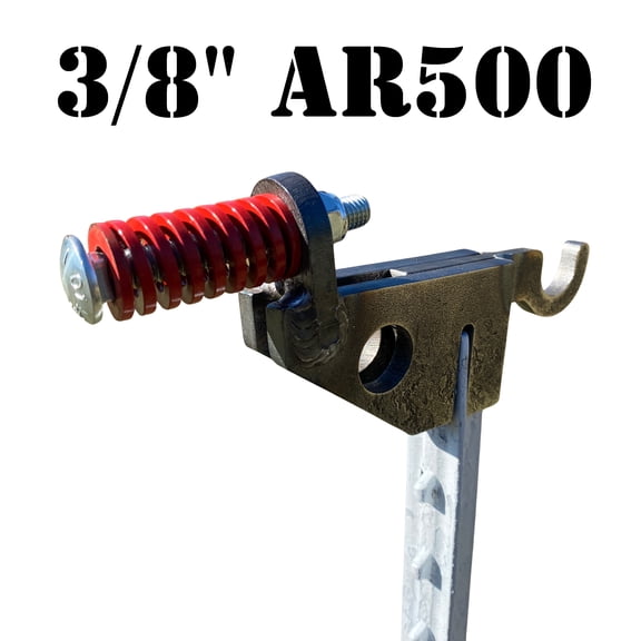 Magnum Target AR500 Hardened Steel Shooting Target T-Post Spring Mount - Metal Range Stand 1pc - SPRTPM1AR500