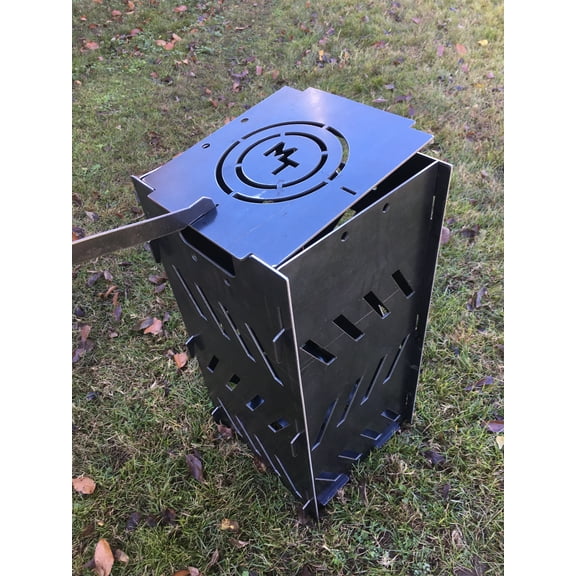 Magnum Target Portable Burn Cage 12inx24in Box Campfire Stove Fire Pit Camping RV - PBC12x24