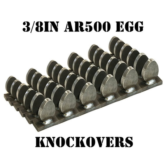 Magnum Target Steel Shooting Targets - 36 New Egg Knockover - Action Pistol & Rifle Silhouette - EGG36AR500