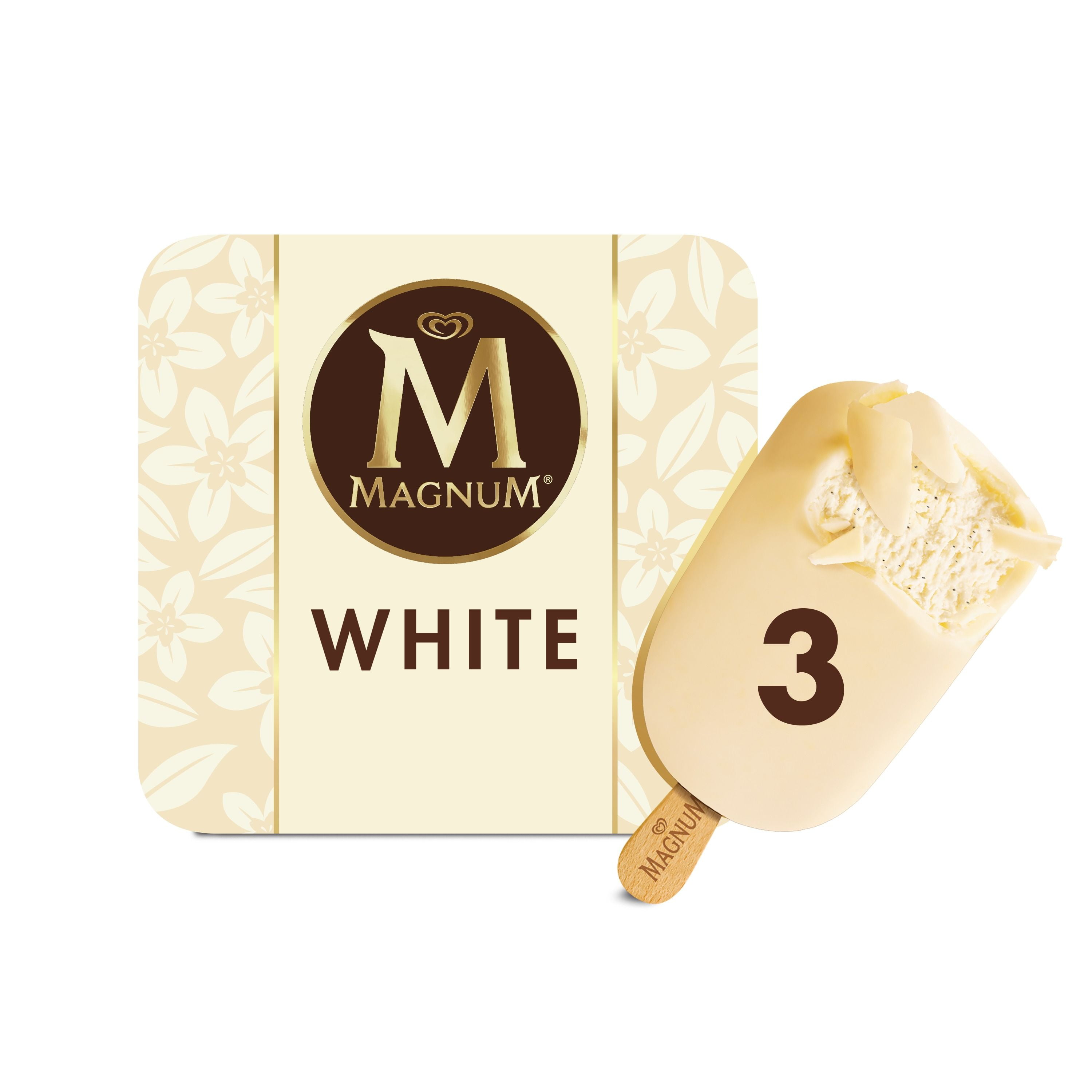 Magnum White Vanilla Ice Cream Bars 9.12 oz 3 Count