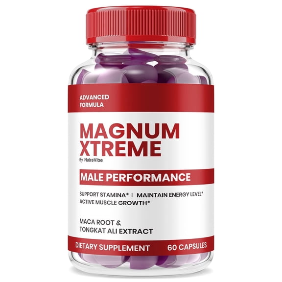 Magnum Xtreme Gummies  Official Magnum X Treme Ultra Potency ME All-Natural Gummy for Physical Health & Well-Being, Gomitas for Energy, Vitality & Wellness Support, Reviews (60 Gummies)