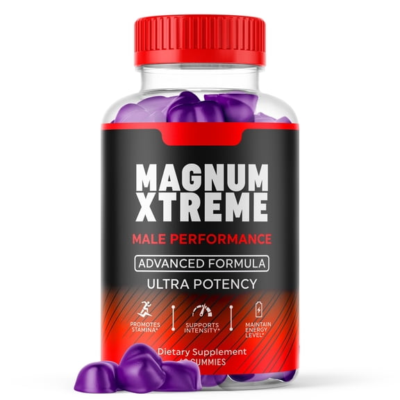 Magnum Xtreme Male Gummies Advanced Formula All Natural Vitamin Supplement MagnumXtreme (1 Pack)
