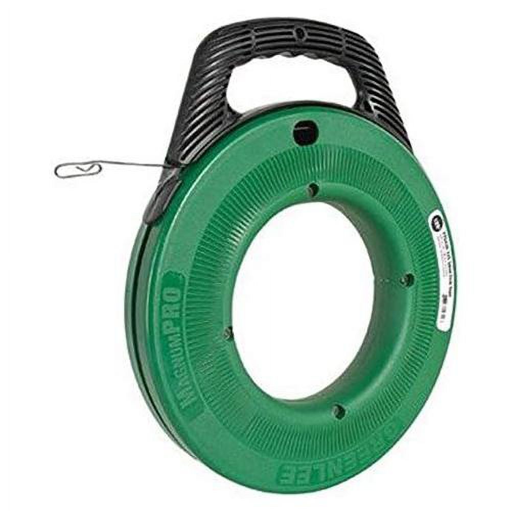 Magnumpro FTS43865 Fish Tape, 1/8 In W Blade, 65 Ft L Blade, Flat