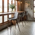 thumbnail image 1 of Magnus Counter Stool Slate Gray & Walnut Counter Stool, Modern Style, Plush and durable faux leather fabric, Plywood, Indoor Bar, 1 of 5