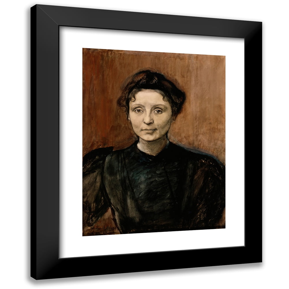 Magnus Enckell X Black Modern Framed Museum Art Print Titled