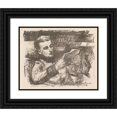 thumbnail image 1 of Magnus Enckell 14x12 Black Ornate Wood Framed Double Matted Museum Art Print Titled: Boy Reading (Jorgen Enckell) (1921), 1 of 5