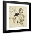 thumbnail image 1 of Magnus Enckell 15x18 Black Modern Framed Museum Art Print Titled - Expulsion of Paradise, 1 of 5