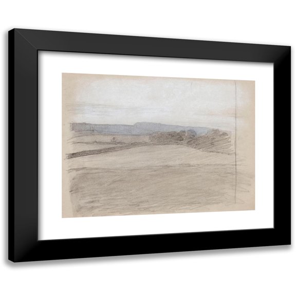 Magnus Enckell 18x14 Black Modern Framed Museum Art Print Titled - Draft Landscape (1891)