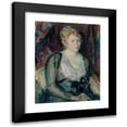 thumbnail image 1 of Magnus Enckell 19x24 Black Modern Framed Museum Art Print Titled - Portrait of Mrs. Agda Vilen (1917), 1 of 5