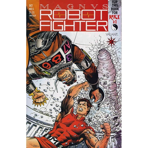 Magnus Robot Fighter (Valiant) #5 (with card) VF ; Valiant Comic Book