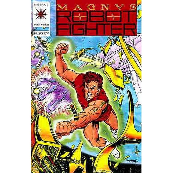 Magnus Robot Fighter (Valiant) #8 (with card) VF ; Valiant Comic Book