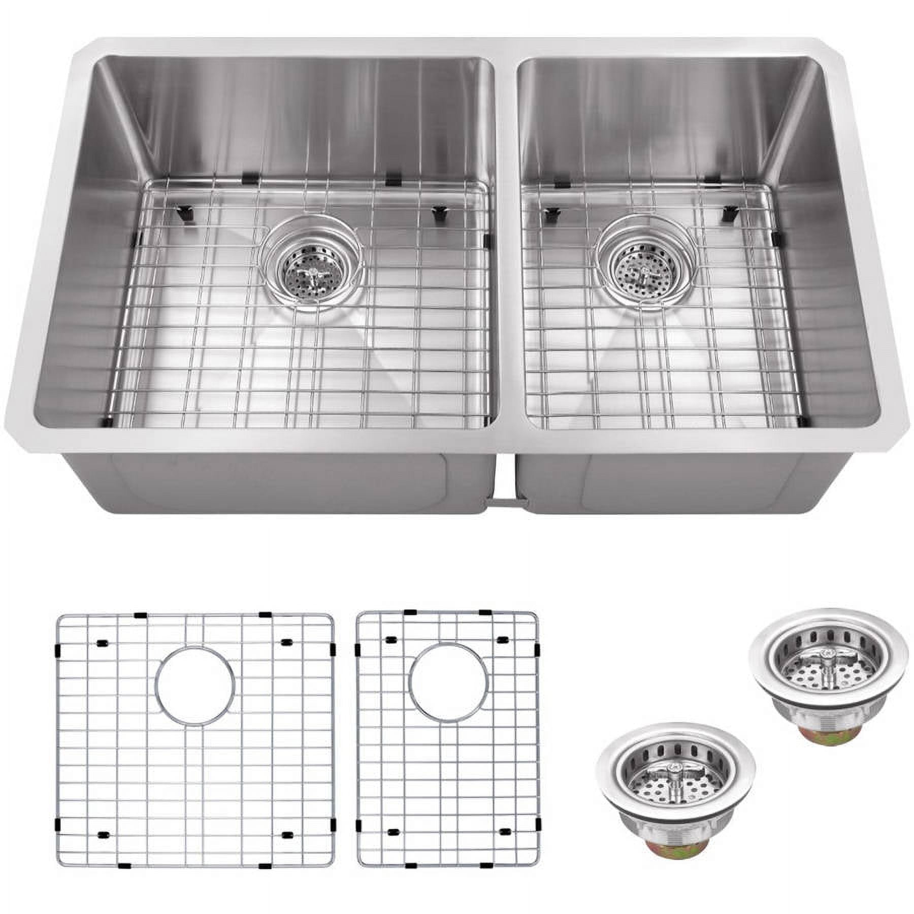 Magnus Sinks 32in x 19in 16 Gauge Stainless Steel 60/40 Kitchen Sink