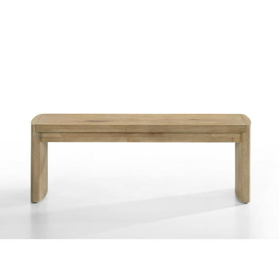 Magnus Wooden Oak Finish 50.5" Wide Dining Bench