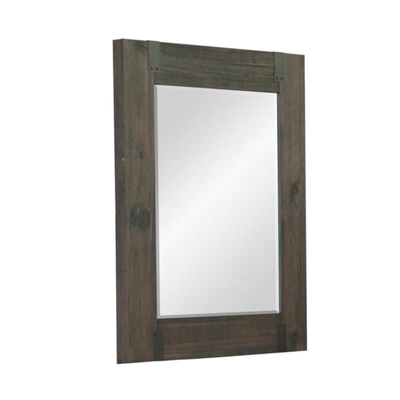 Magnussen Abington Portrait Mirror in Weathered Charcoal