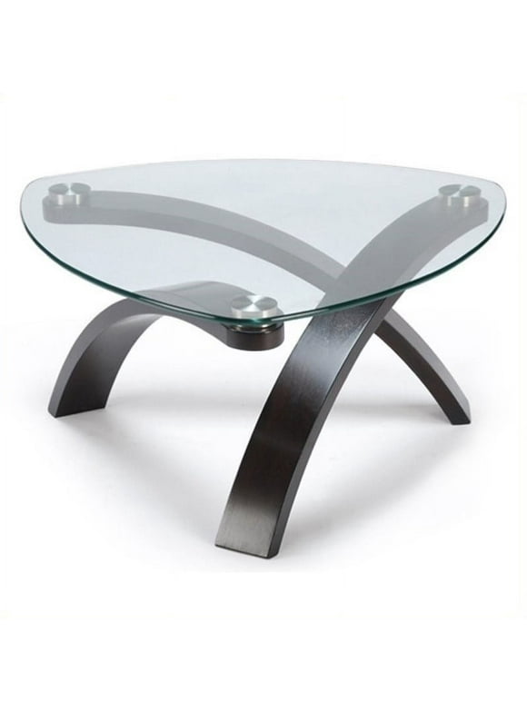 Magnussen Allure Pie Shaped Cocktail Table in Hazelnut Finish