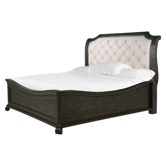 Magnussen Bellamy Traditional California King Sleigh Bed in Peppercorn