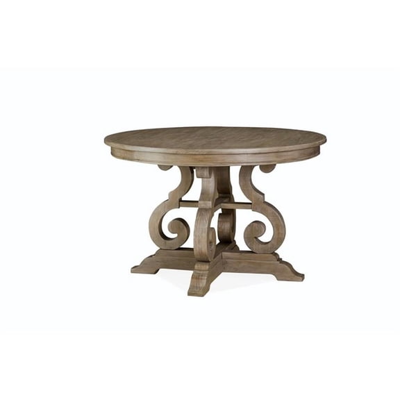 Magnussen Tinley Park 48" Round Dining Table in Dovetail Gray