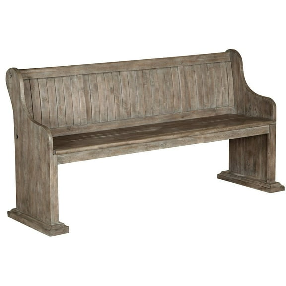 Magnussen Tinley Park Bench with Back in Dovetail Gray