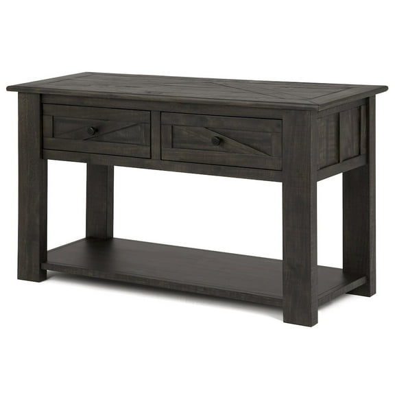 Magnussen Garrett Console Table in Weathered Charcoal