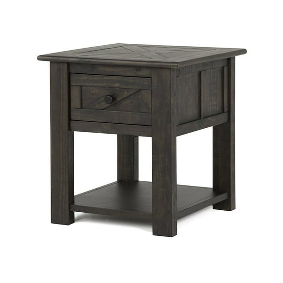 Magnussen Garrett End Table in Weathered Charcoal