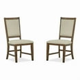 thumbnail image 1 of Magnussen Home Bay Creek Toasted Nutmeg Step Upholstered Side Chair Two Pack, 1 of 10