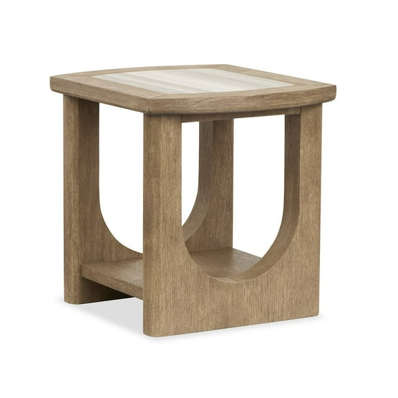 Magnussen Home Bradford Riverbed Beige Rectangular End Table