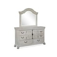 thumbnail image 1 of Magnussen Home Bronwyn Alabaster Drawer Dresser With Shaped Mirror, 1 of 7