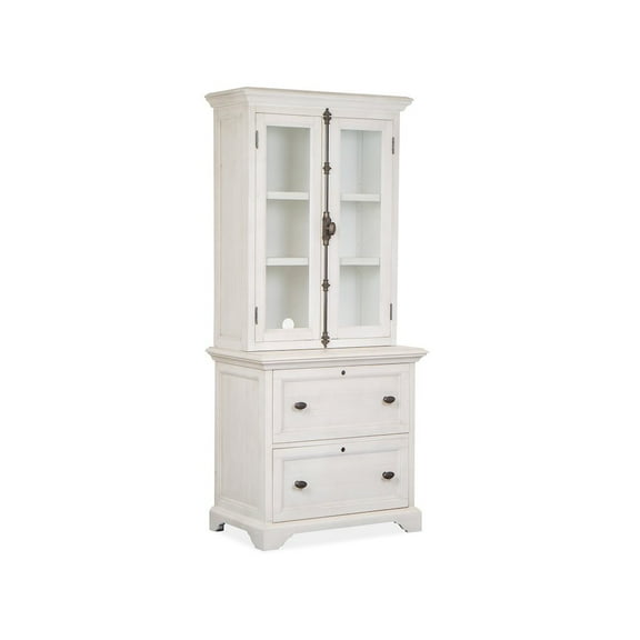 Magnussen Home Bronwyn Alabaster Lateral File With Hutch