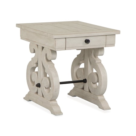 Magnussen Home Bronwyn Alabaster Rectangular End Table
