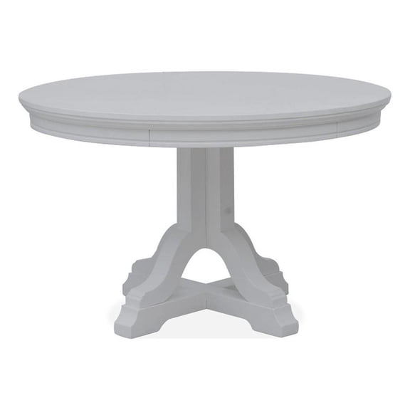 Magnussen Home Charleston Harbor Gray Grey Extendable 48" Round Dining Table