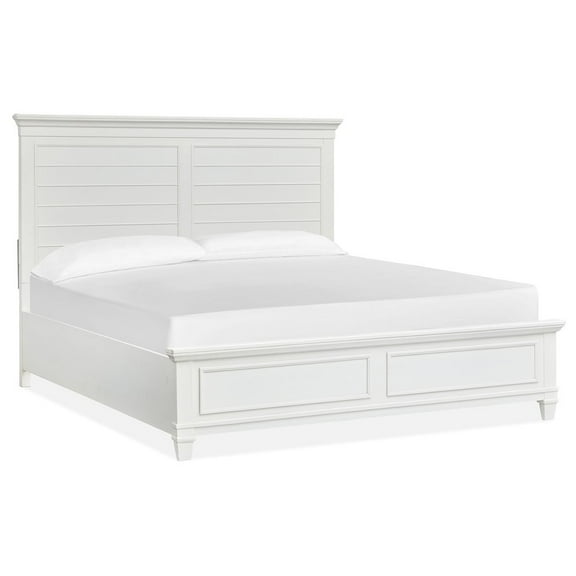 Magnussen Home Charleston White Dove King White Panel Bed