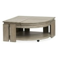 thumbnail image 1 of Magnussen Home Conrad Stone Pie Shaped Lift Top Cocktail Table With Casters, 1 of 16