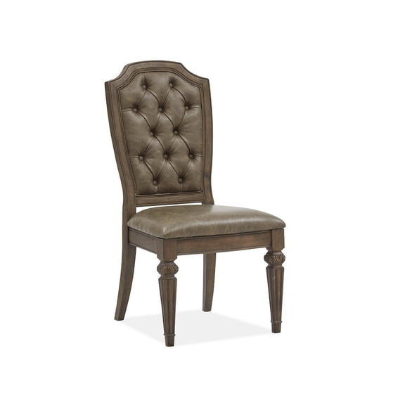 Magnussen Home Durango Willadeene Brown Upholstered Side Chair Two Pack