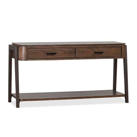 Magnussen Home Hallie Milk Chocolate And Dark Chocolate Rectangular Sofa Table