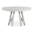 thumbnail image 1 of Magnussen Home Heron Cove Chalk White And Dovetail Grey 52" Round Dining Table, 1 of 9