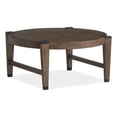 thumbnail image 1 of Magnussen Home Kaysen Wallaby And Matte Black Round Cocktail Table, 1 of 6