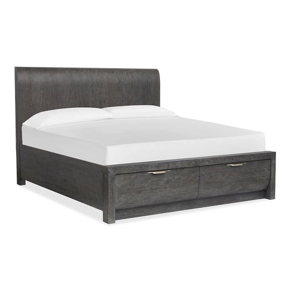 Magnussen Home Kinsley Black Heron King Panel Storage Bed