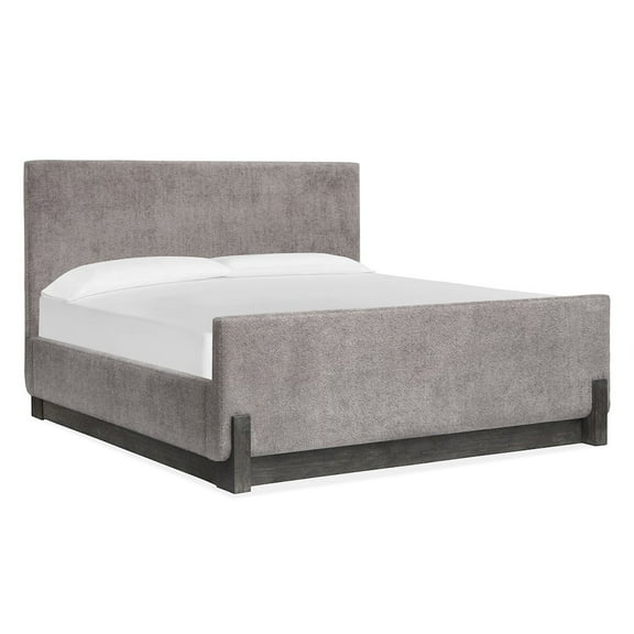 Magnussen Home Kinsley Black Heron King Upholstered Panel Bed