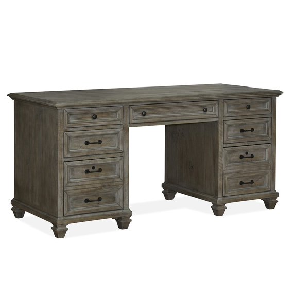 Magnussen Home Lancaster Dovetail Grey Executive Desk